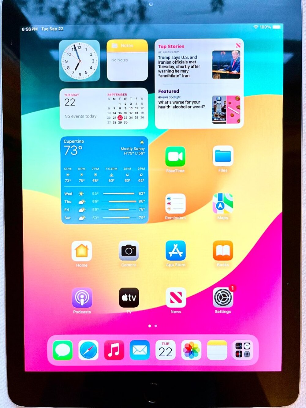 Apple iPad 6th Generation – 128GB – Excellent Condition — $130 OBO